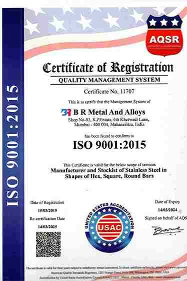 ISO Certificate