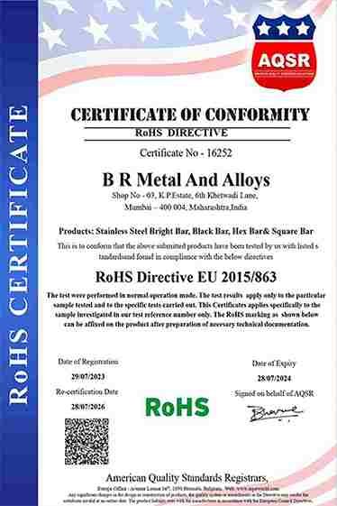 ROHS Certificate